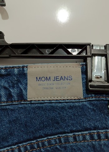 Koyu Mavi mom jeans