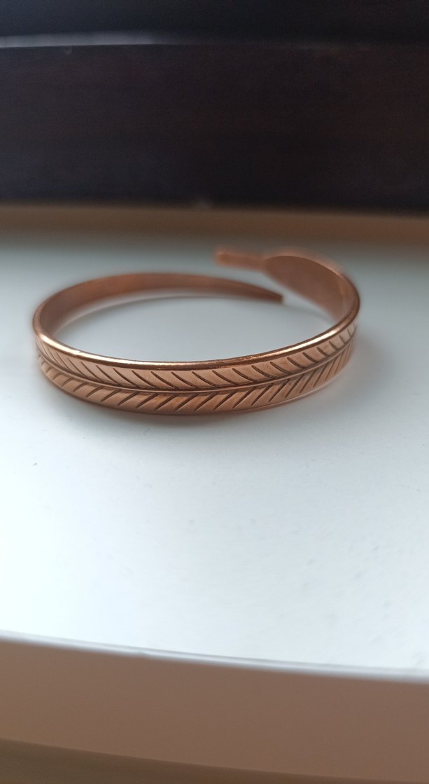 Bakır Minimalist Bohem Kadın Bileklik - Görsel 2