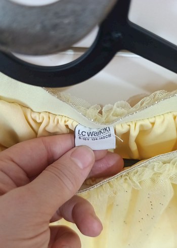 Sarı Kız Çocuk Fırfırlı Etek 9-10 yaş - Görsel 2