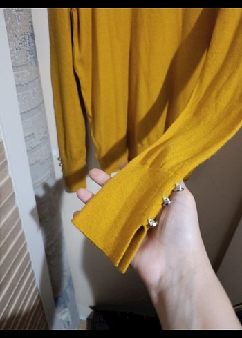 İpekyol sarı basic kazak - Görsel 3