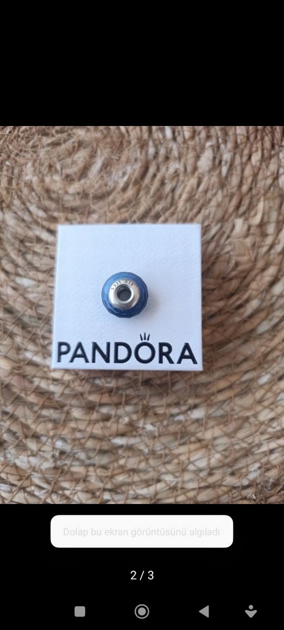 Pandora Mavi Boncuklu Kadın Charm - Görsel 2