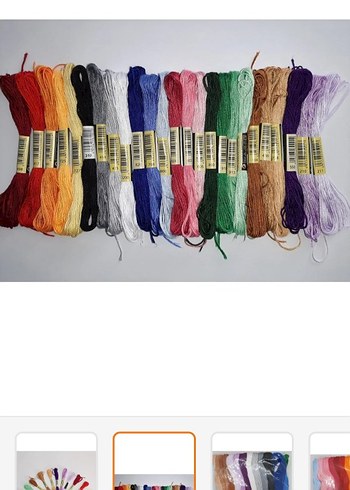 25 Adet Çok Renkli Nakış İpi Seti - Görsel 2