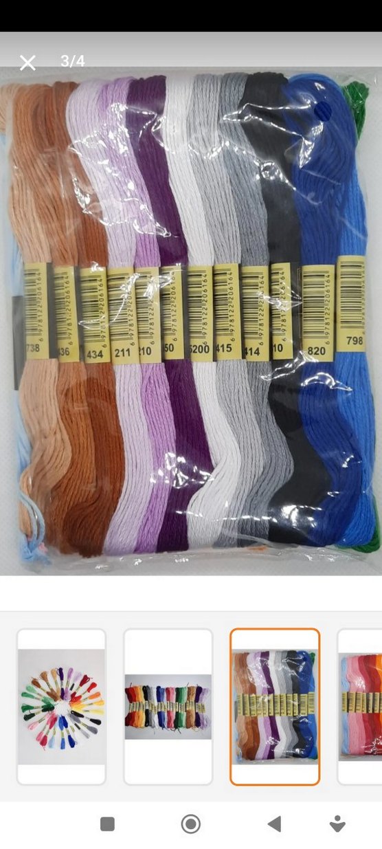 25 Adet Çok Renkli Nakış İpi Seti - Görsel 3