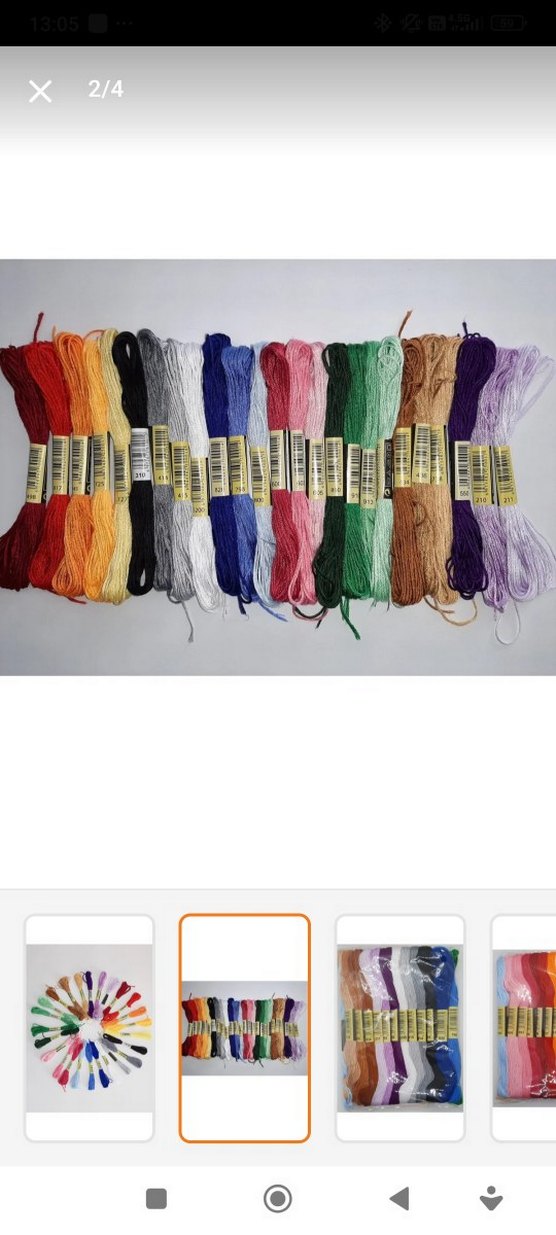 25 Adet Çok Renkli Nakış İpi Seti - Görsel 2