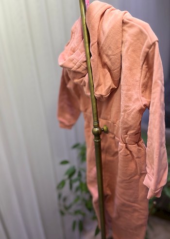 Kız Çocuk Pembe Minnie Kapüşonlu tulum - Görsel 4