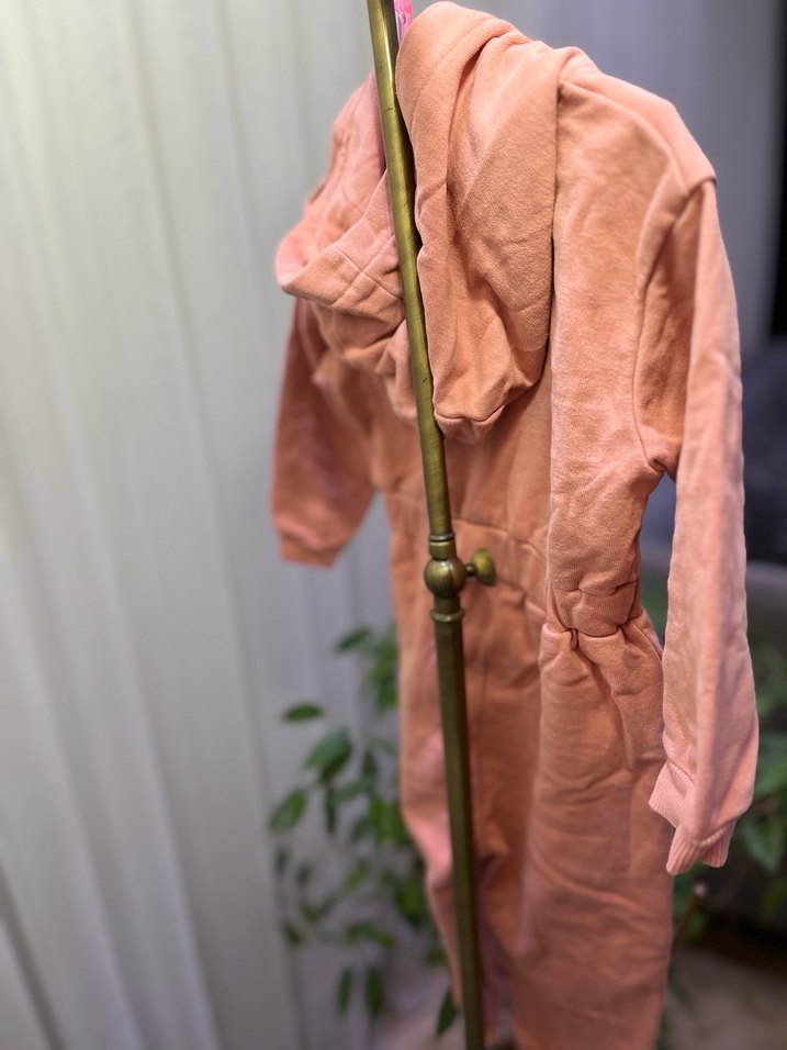 Kız Çocuk Pembe Minnie Kapüşonlu tulum - Görsel 4