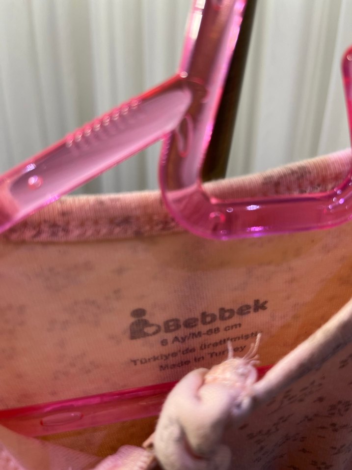 Dantel Detaylı Pembe Bebek Tulumu - Görsel 5