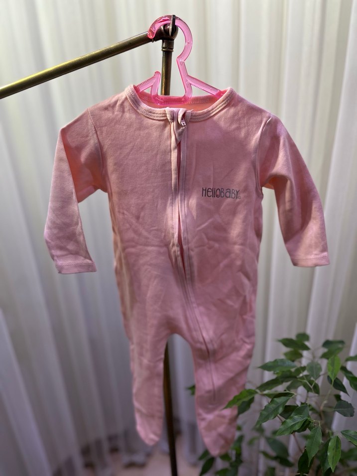 Pembe Fermuarlı Bebek tulum - Görsel 2