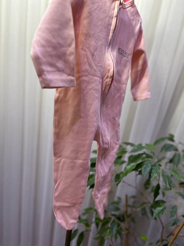 Pembe Fermuarlı Bebek tulum - Görsel 3