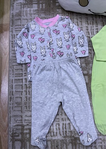 Kız Çocuk Renkli ikili pijama takım - Görsel 3