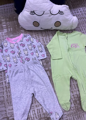 Kız Çocuk Renkli ikili pijama takım - Görsel 2