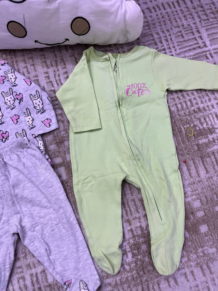 Kız Çocuk Renkli ikili pijama takım - Görsel 4