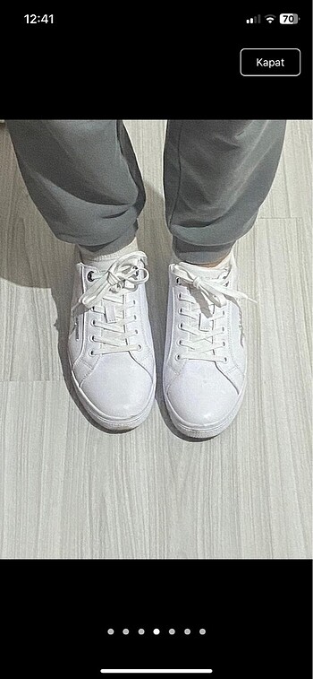 38 Beden beyaz Renk Sneaker, spor ayakkabı