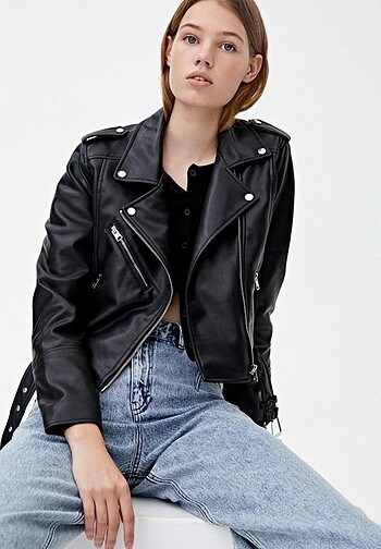 Deri ceket pull & bear