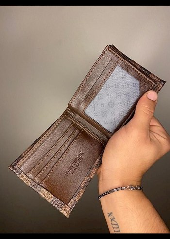 Kahverengi Desenli Erkek Cüzdanı - Görsel 2