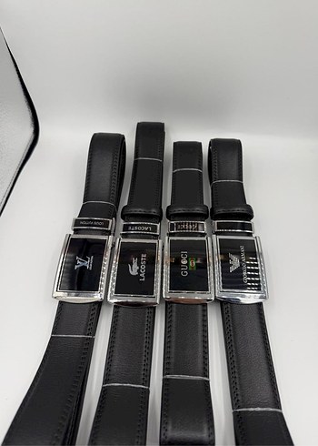Siyah Otomatik Tokalı Erkek Kemerler - Görsel 3