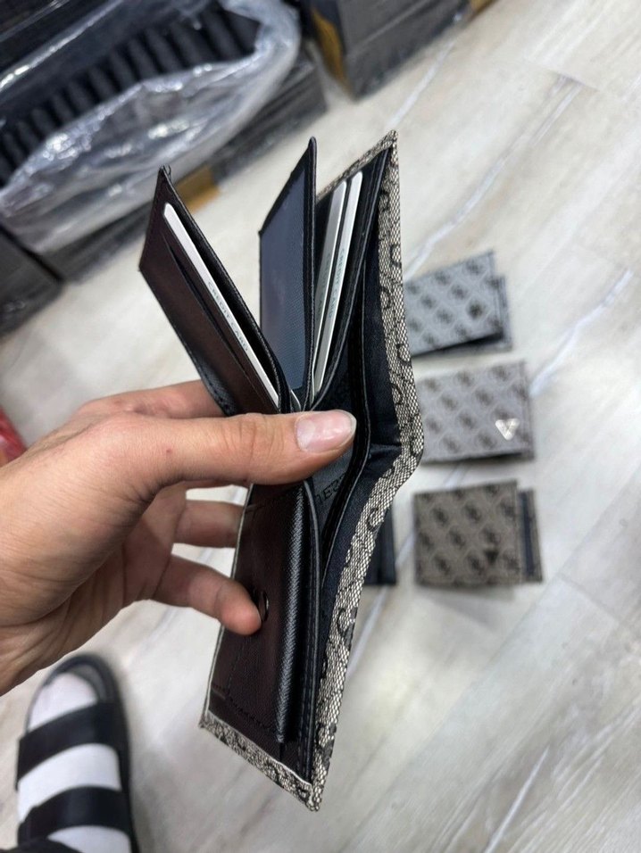 Gri Baskılı Cüzdan - Görsel 2