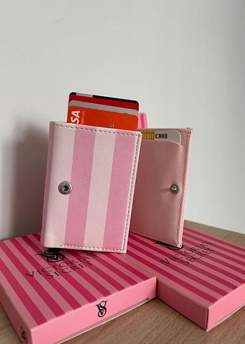 Victoria's Secret Pembe Kadın Deri Cüzdan - Görsel 2