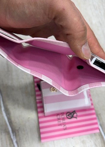 Victoria's Secret Pembe Kadın Deri Cüzdan - Görsel 6