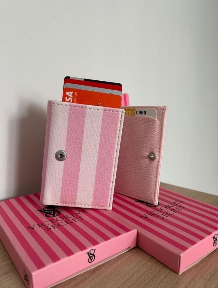 Victoria's Secret Pembe Kadın Deri Cüzdan - Görsel 4