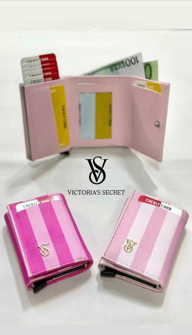 Victoria's Secret Pembe Kadın Deri Cüzdan - Görsel 5
