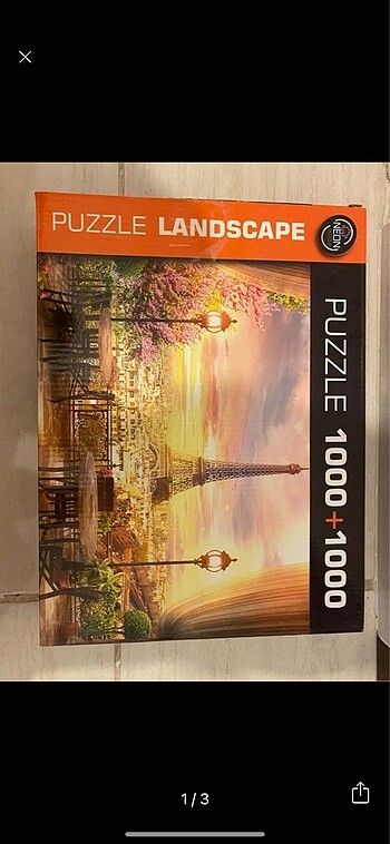 1000+1000 parça 2 adet puzzle