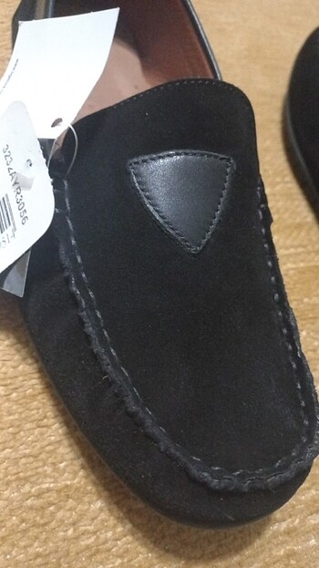 Riccione yüzde-yüz deri ayakkabı nubuk/ suet siyah - Görsel 6