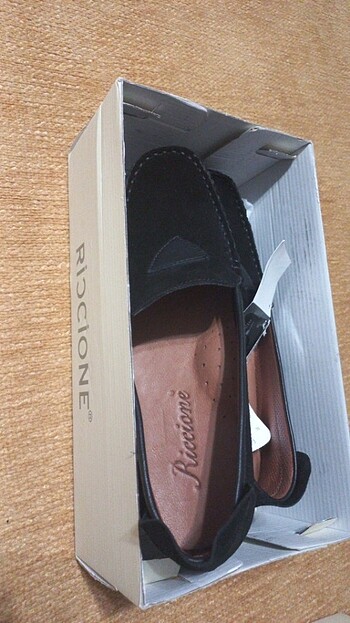 Riccione yüzde-yüz deri ayakkabı nubuk/ suet siyah - Görsel 8