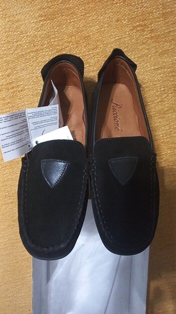 Riccione yüzde-yüz deri ayakkabı nubuk/ suet siyah - Görsel 9