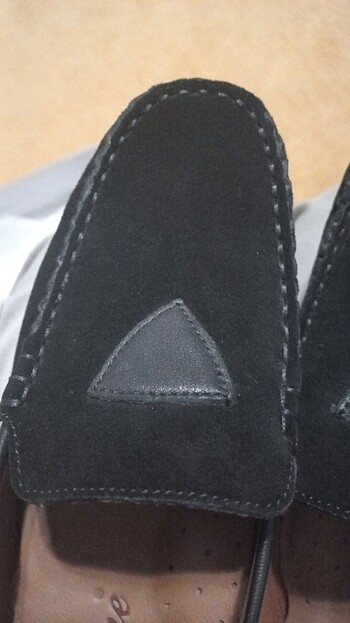 Riccione yüzde-yüz deri ayakkabı nubuk/ suet siyah - Görsel 10