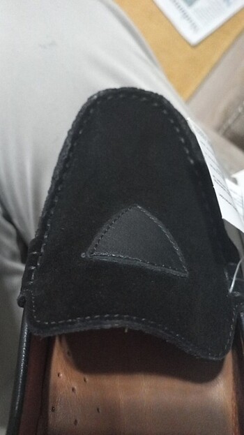 Riccione yüzde-yüz deri ayakkabı nubuk/ suet siyah - Görsel 11