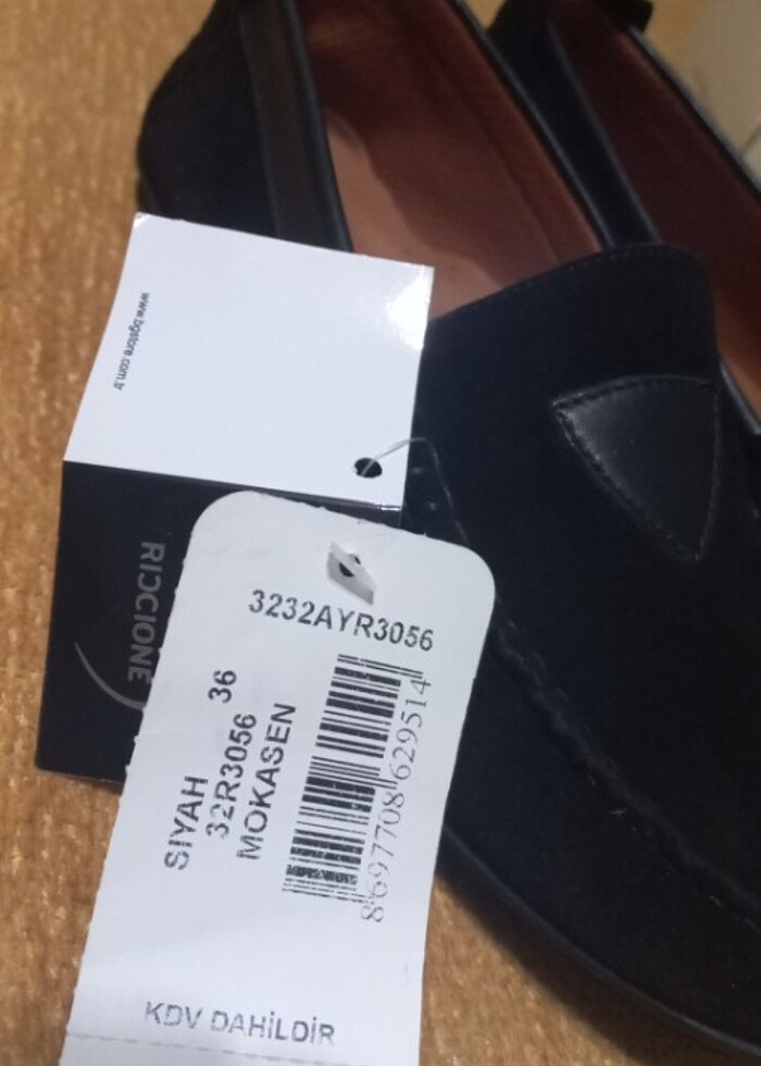 Riccione yüzde-yüz deri ayakkabı nubuk/ suet siyah - Görsel 2