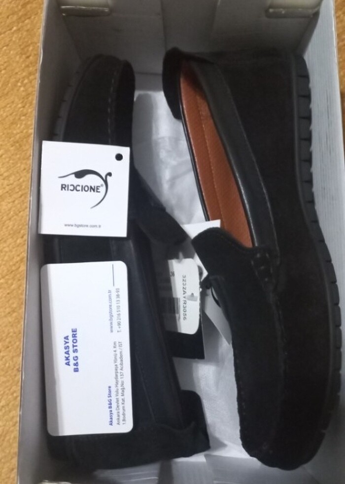 Riccione yüzde-yüz deri ayakkabı nubuk/ suet siyah - Görsel 5