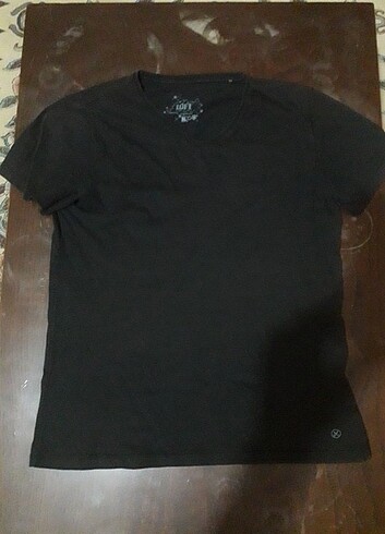 Loft V Yaka Siyah T-Shirt