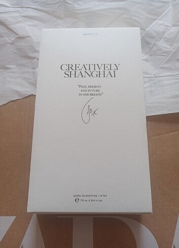 Zara'dan Orjinal Zara Creatively Shangha 75 ml hiç kullanılmamış