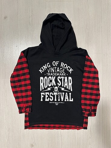 Erkek çocuk kapüşonlu sweatshirt