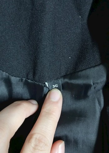 Trendyol & Milla Düğmeli Siyah Kadın Midi Blazer