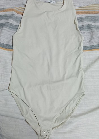 Bej Kolsuz Bodysuit