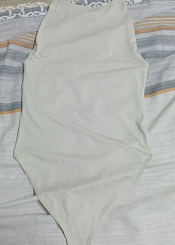 m Beden Bej Kolsuz Bodysuit