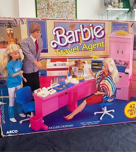 Barbie Travel Agent 1986 Barbie ofisi