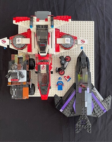 Lego Avengers 76049 Avenjet ve 76050 Crossbone captain america