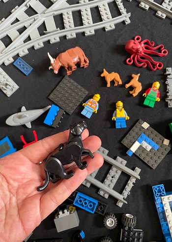 Diğer Lego tren seti parçaları karışık parçalar panter inek
