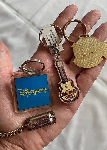  Vintage anahtarlık disney, hard rock