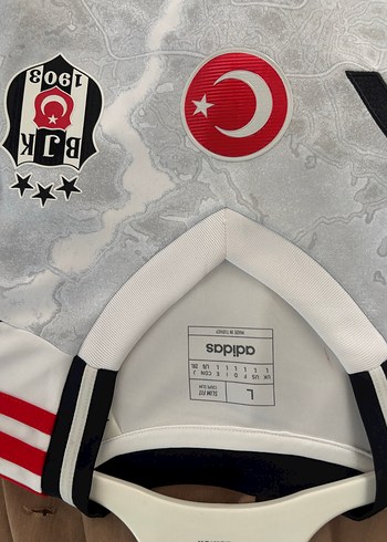 l Beden Erkek Beyaz Kısa Kollu Spor Forma