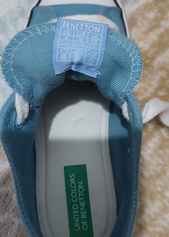 36 Beden Benetton Erkek Çocuk Mavi Sneaker spor ayakkabı