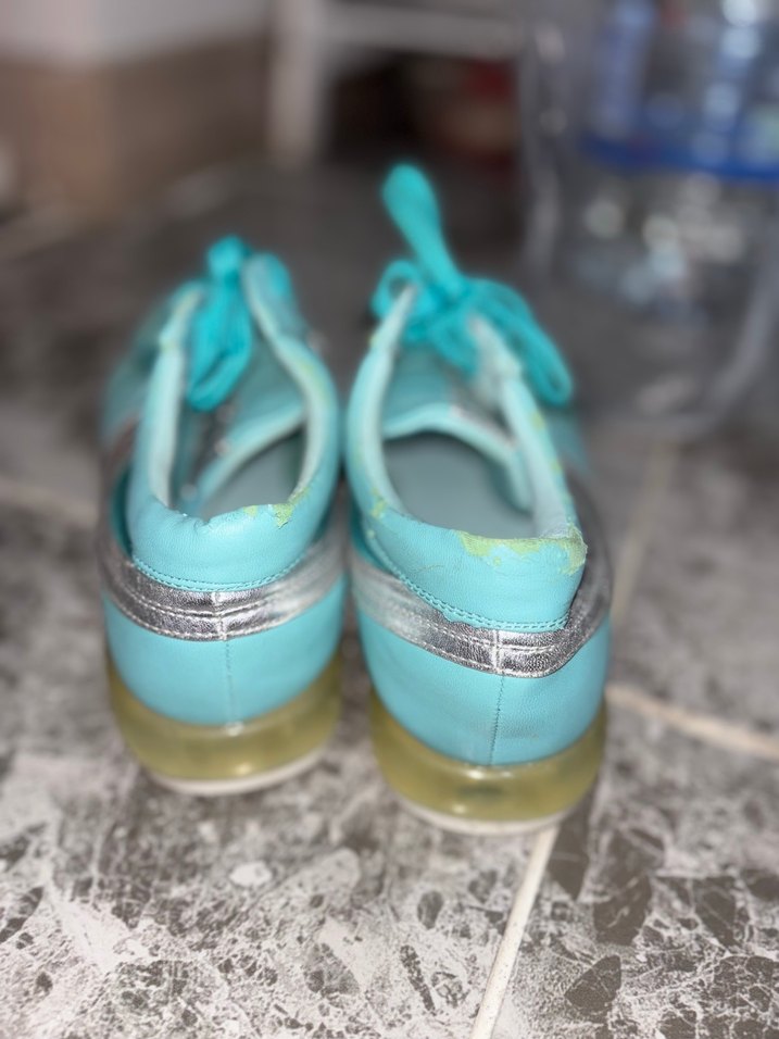 Kadın Turkuaz Dolgu Topuk Spor Ayakkabı - Görsel 3