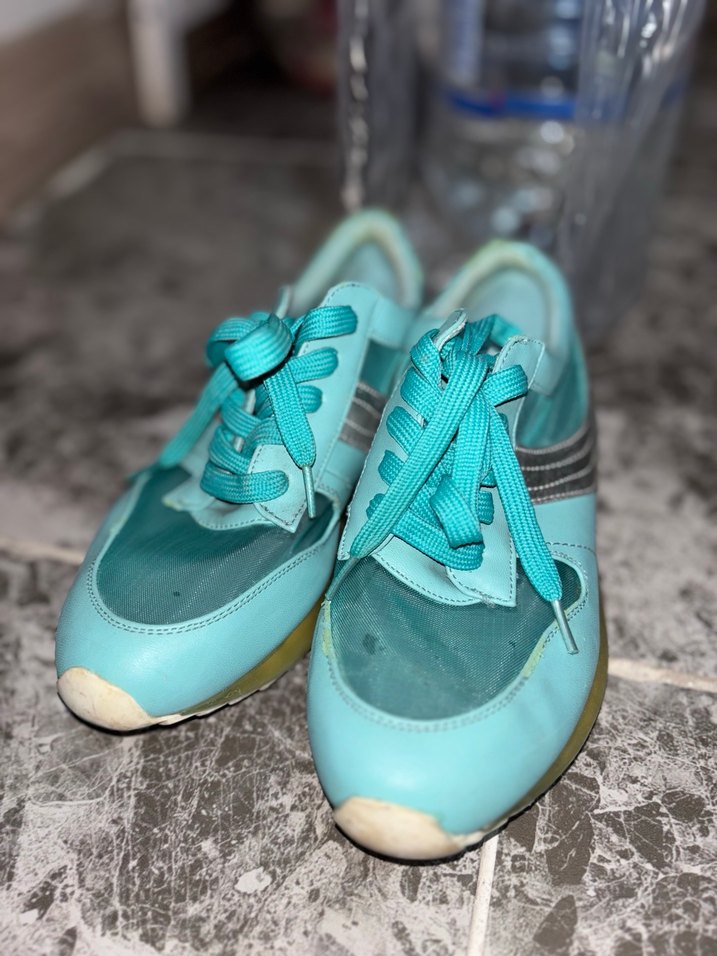 Kadın Turkuaz Dolgu Topuk Spor Ayakkabı - Görsel 2