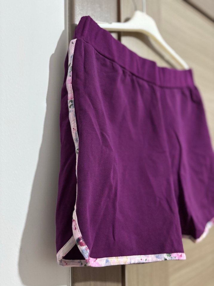 Pink Orange Mor Rahat Kesim Kız Çocuk Şort - Görsel 2