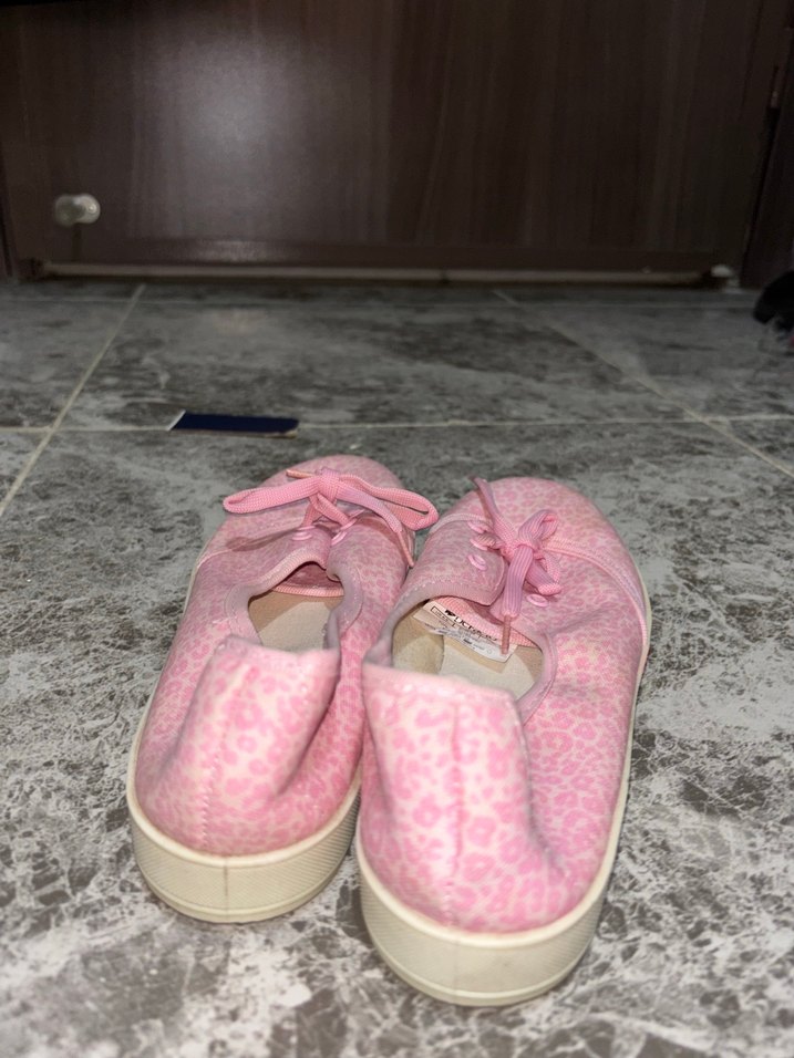 Pembe Bağcıklı Kadın Platform Spor Ayakkabı - Görsel 3