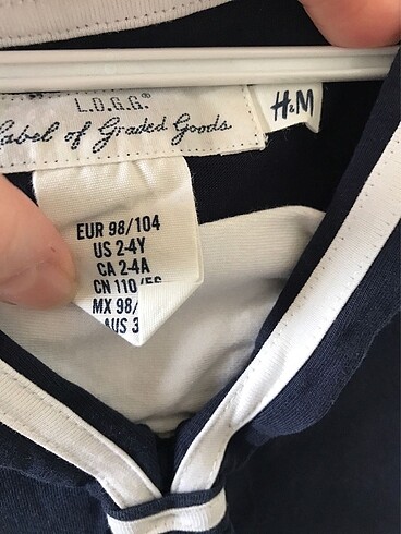 Kız Çocuk H&M Denizci Elbise - Görsel 2